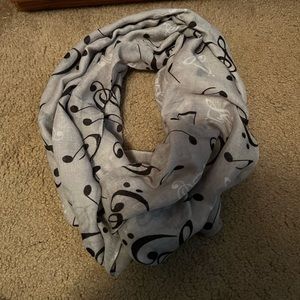 🍄Music Note Infinity Scarf